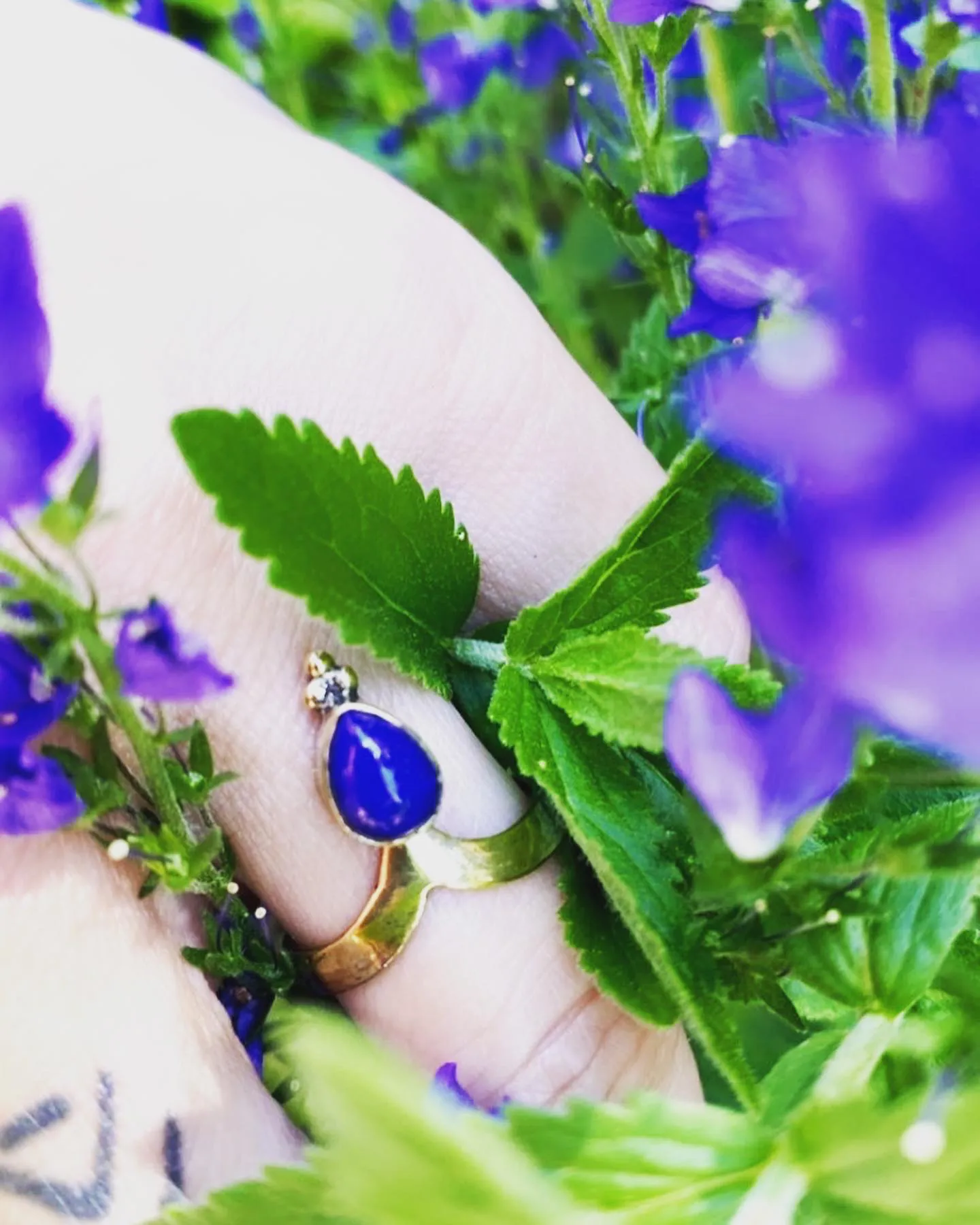 Prsten s lapisem lazuli - 19mm