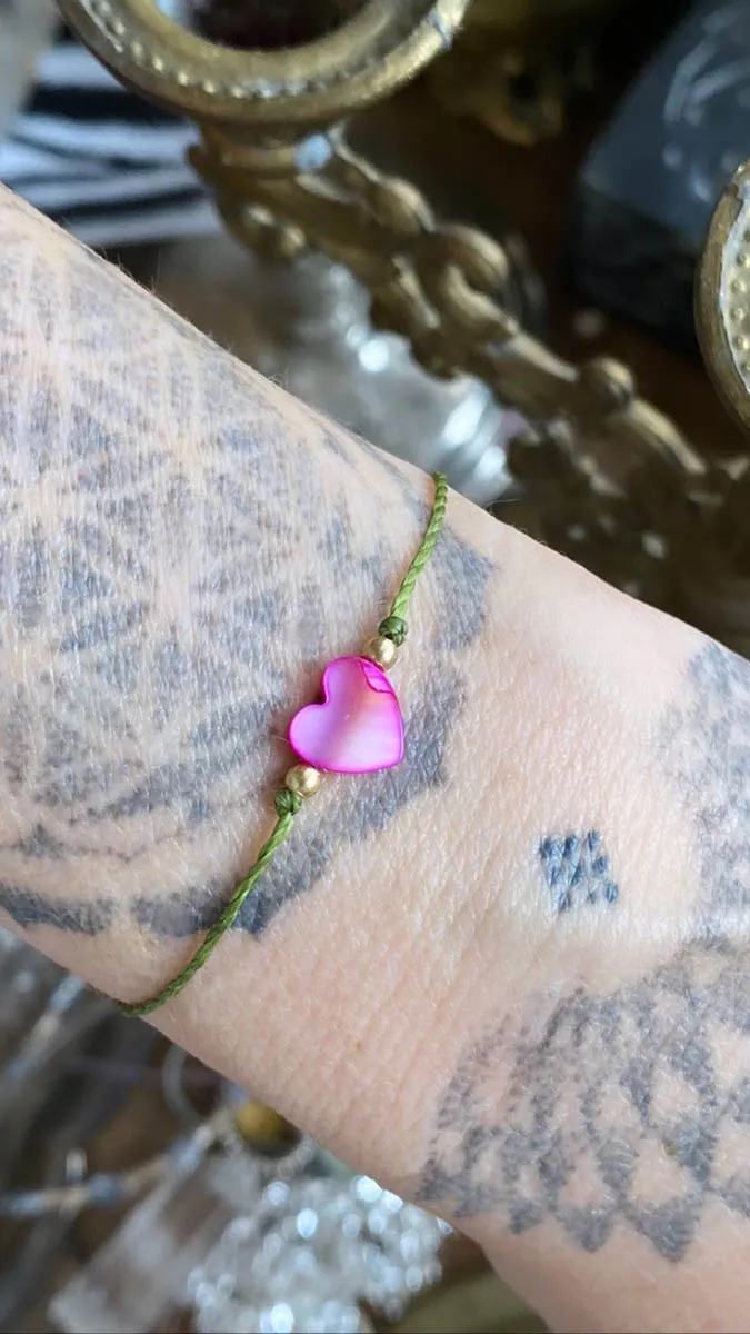 Náramek se srdíčkem