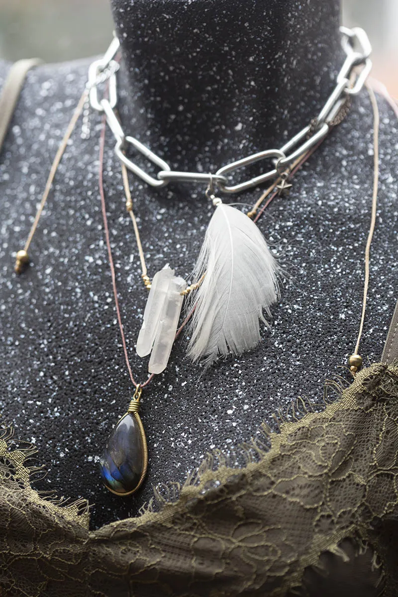 Náhrdelník s peříčkem