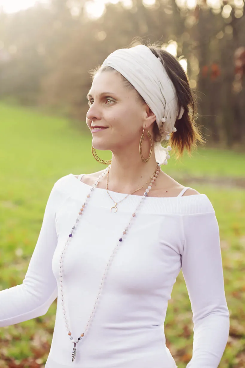 Náušnice zdobené kruhy