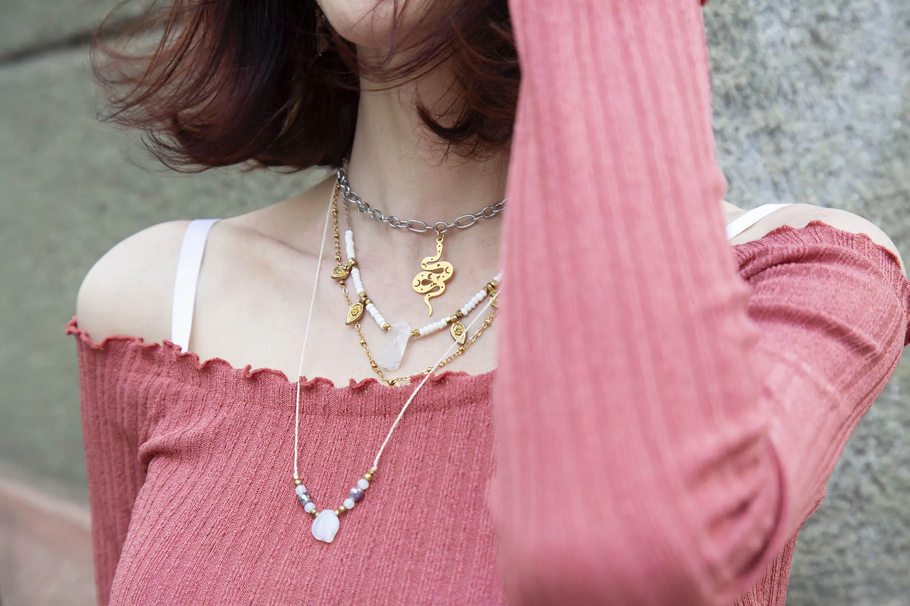 Náhrdelník s lístečkem