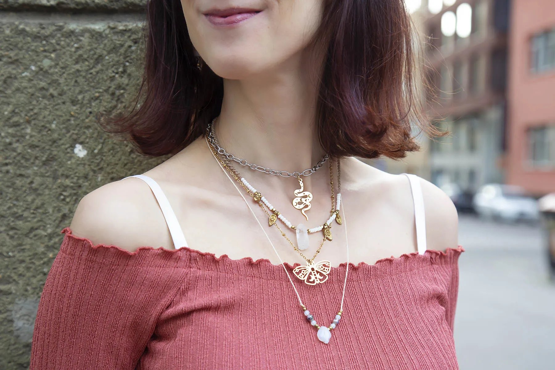 Náhrdelník s lístečkem