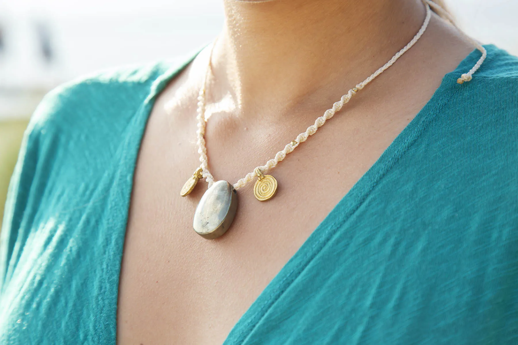 Náhrdelník s pyritem