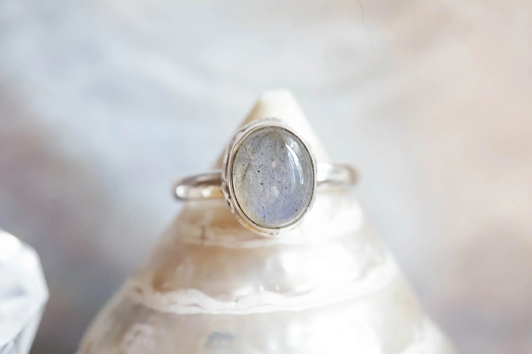 Prsten s labradoritem - 19mm