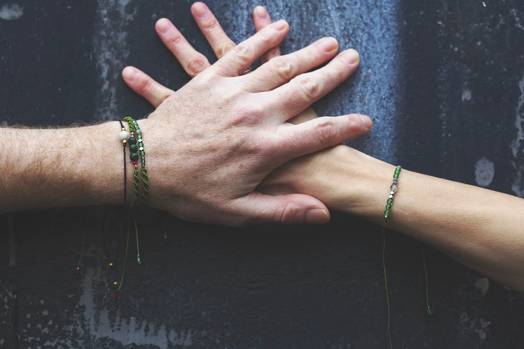 Náramek s labradoritem a hematity