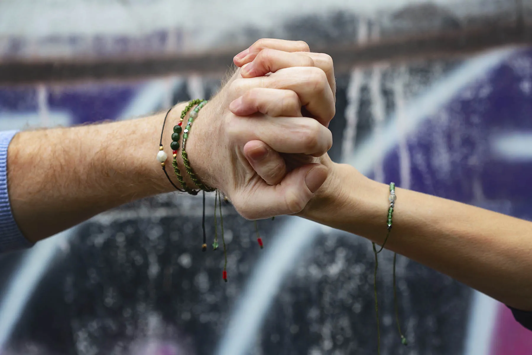 Náramek s labradoritem a hematity