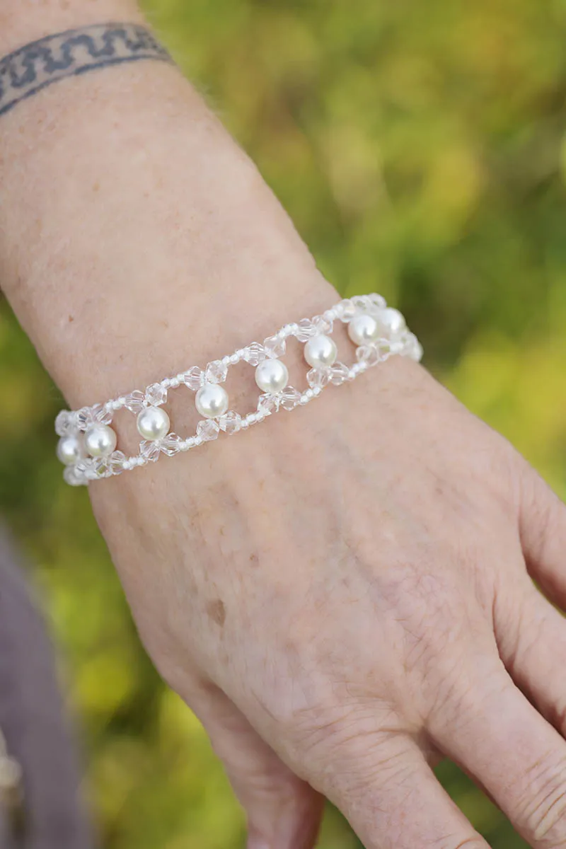 Náramek Perličky v ledu