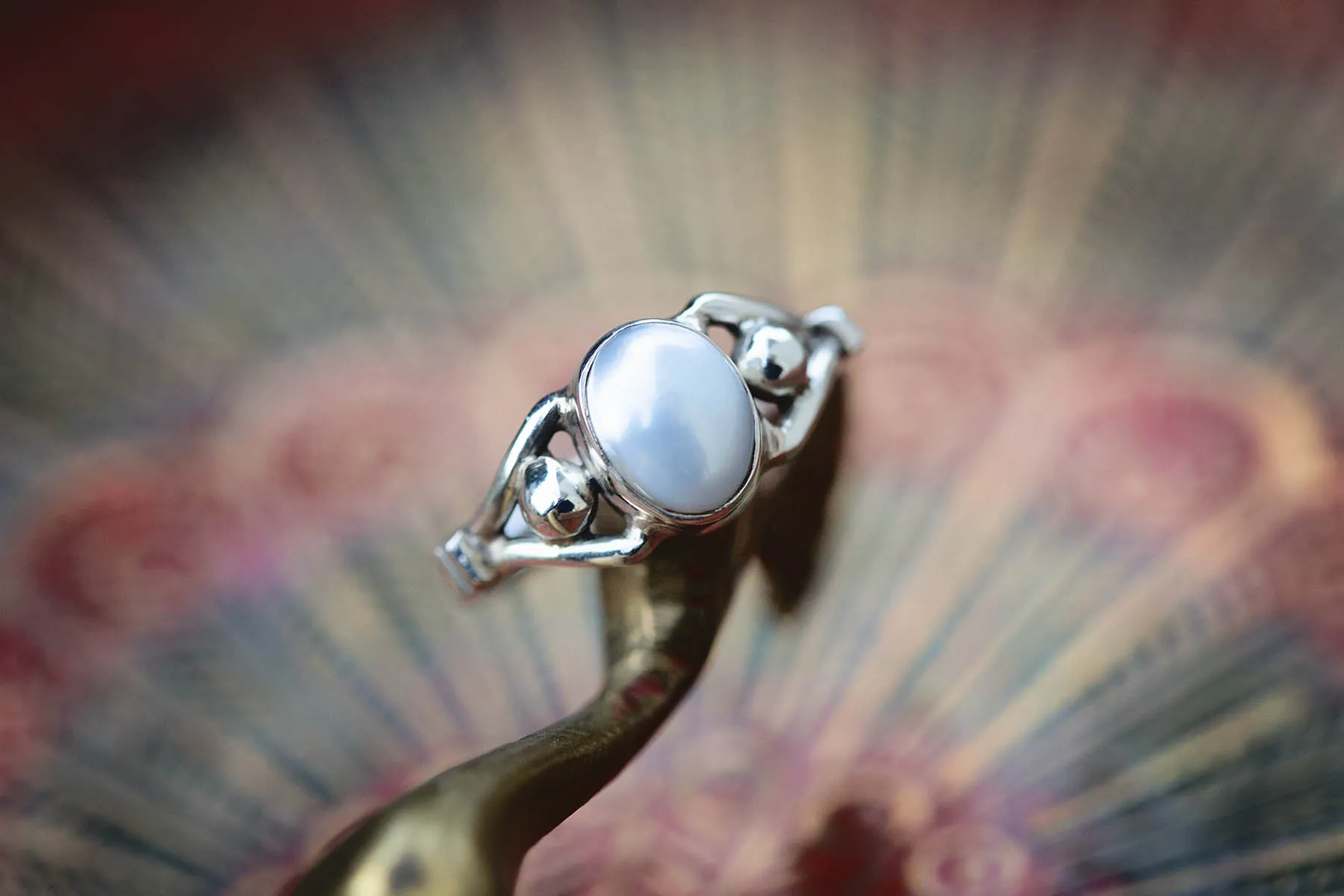 Prsten s perlou - 20mm