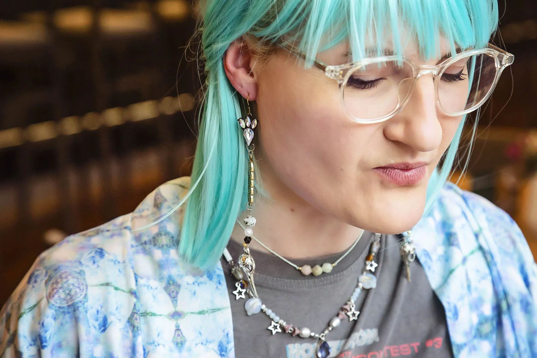 Náušnice Harajuku dívka
