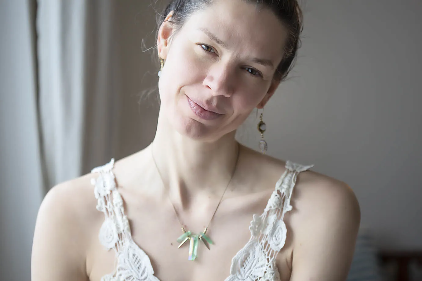 Náušnice s měsíčním kamenem