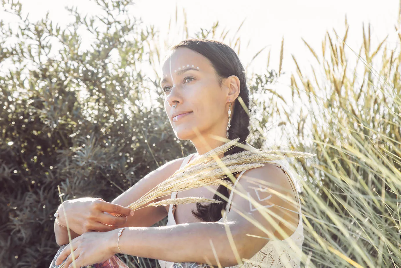 Náušnice Indiánka