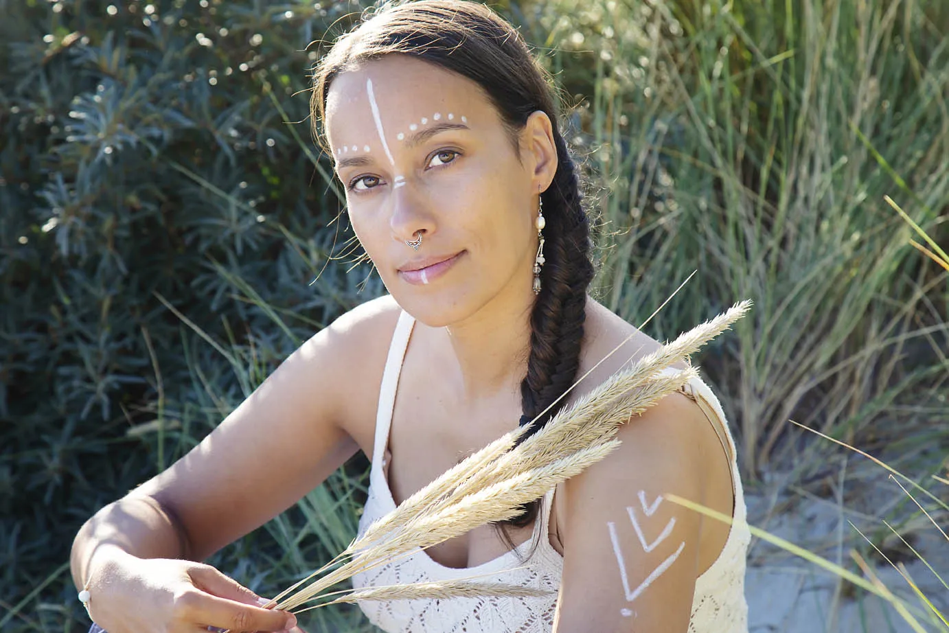 Náušnice Indiánka