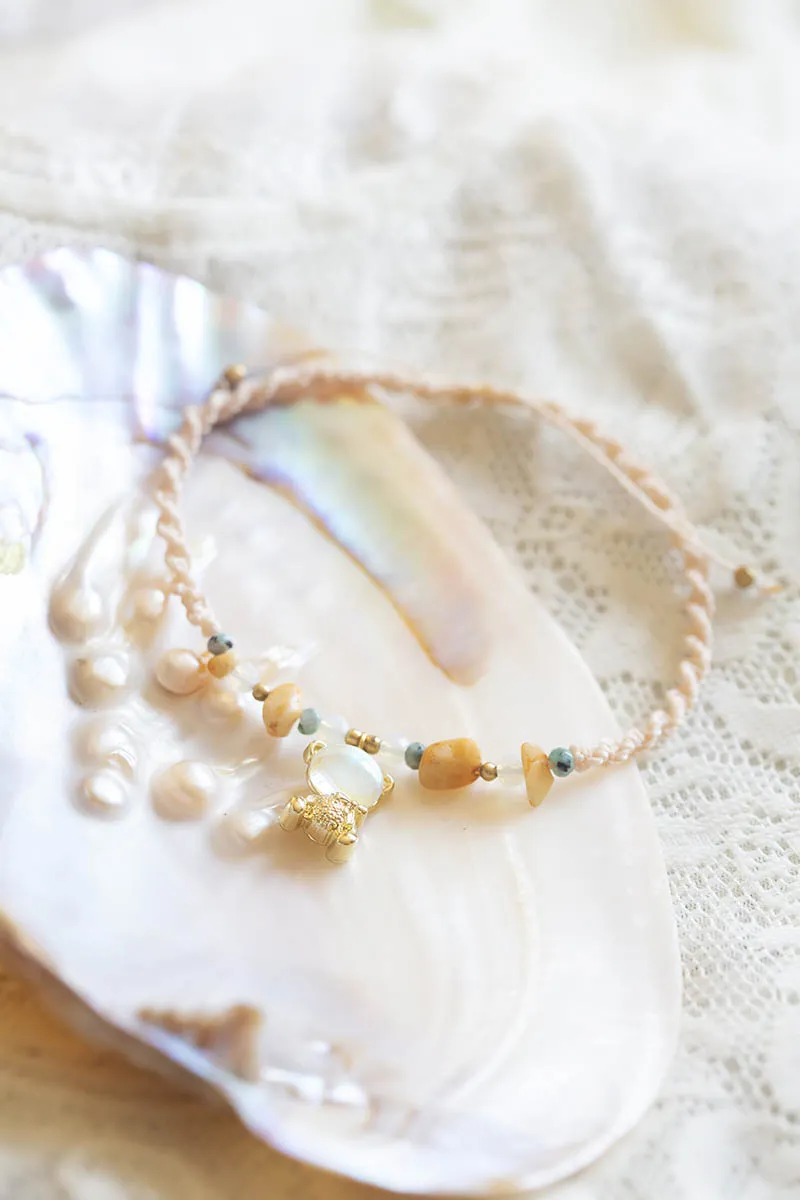 Náramek na nohu kosmický medvídek