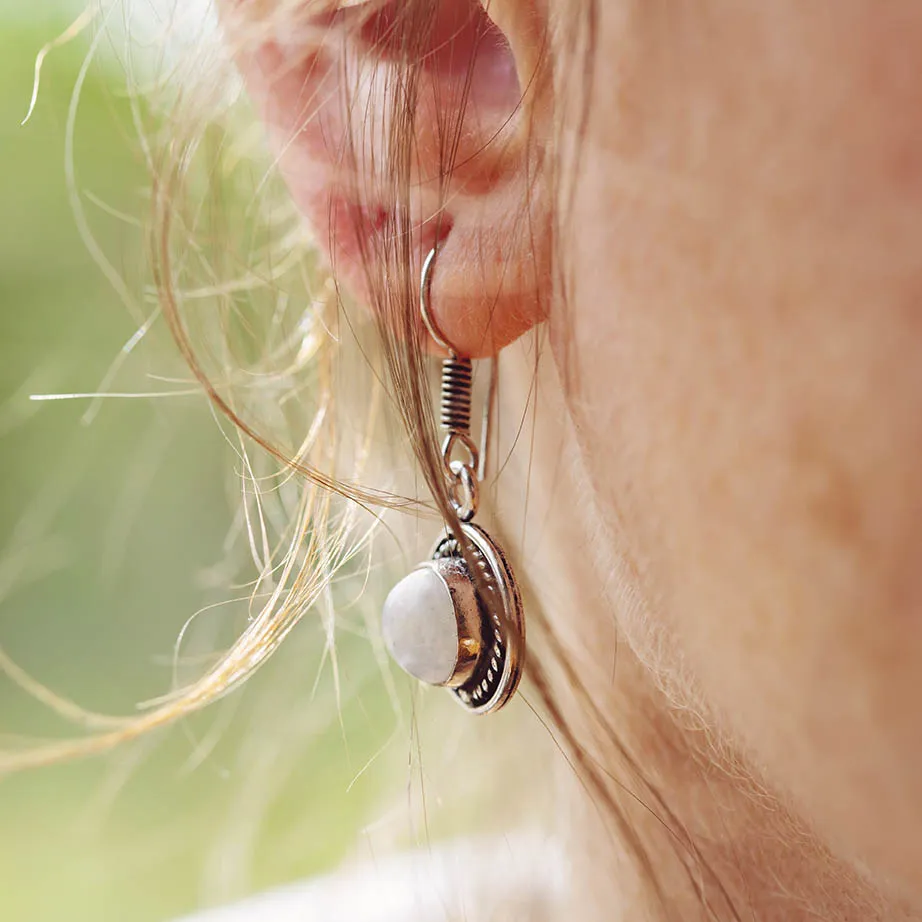 Náušnice drahokam - Tygří oko