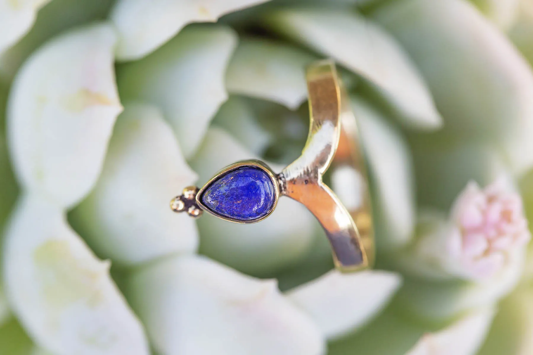 Prsten s lapisem lazuli - 19mm