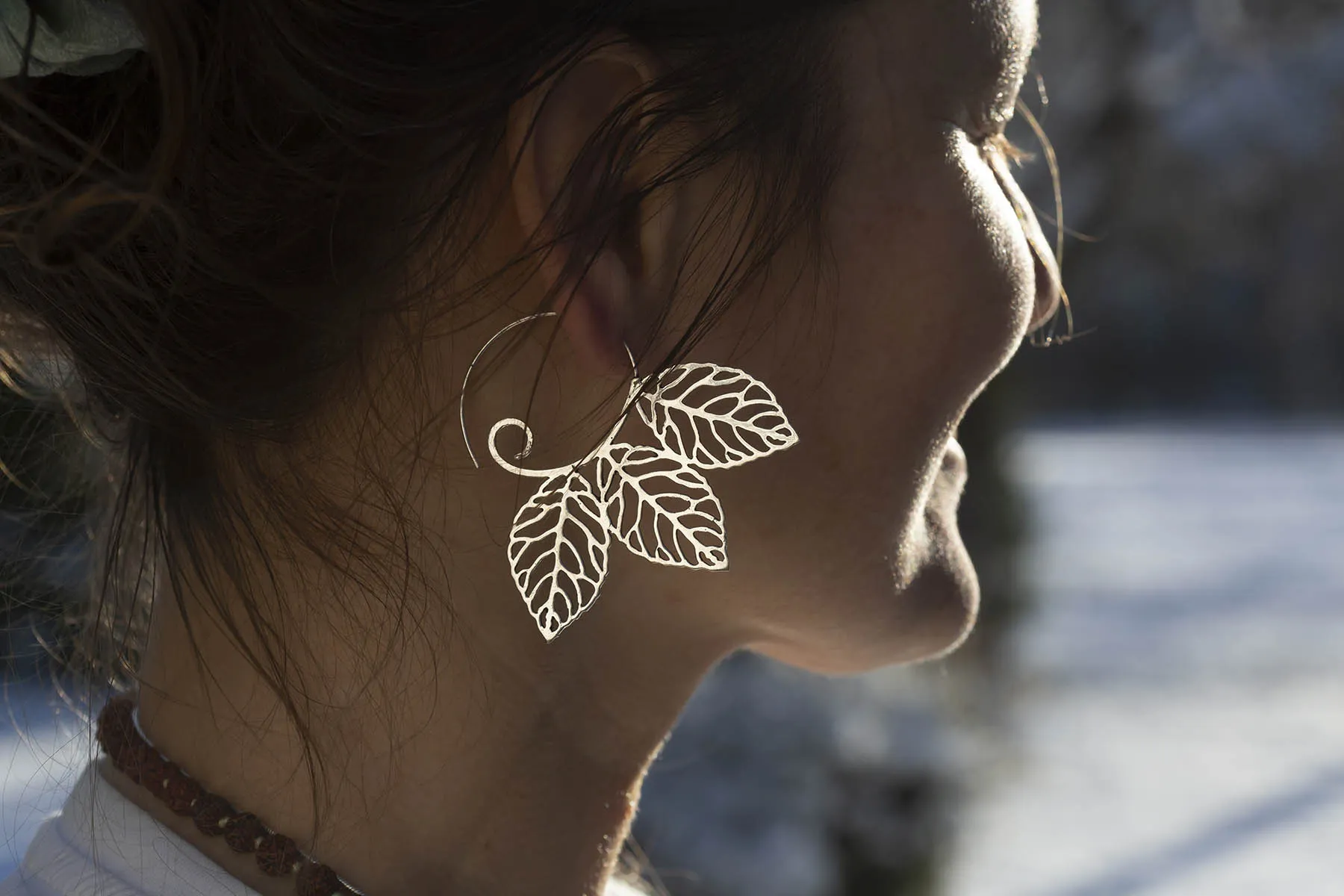 Náušnice tři listy