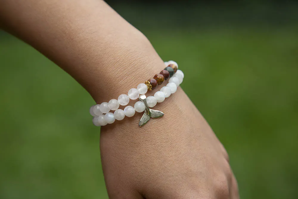 Náramek s jaspisem a jadeitem