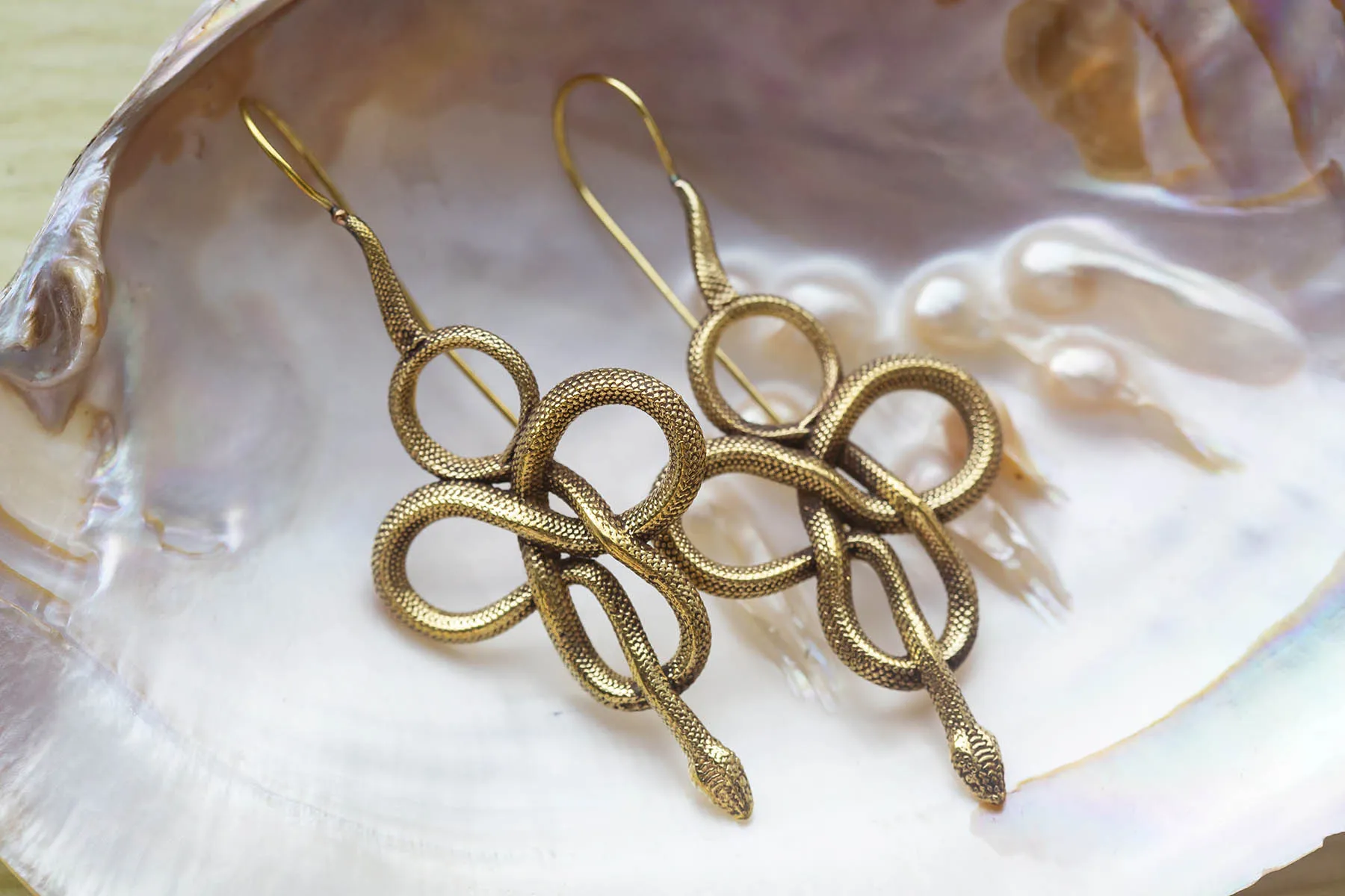 Náušnice hadí uzel