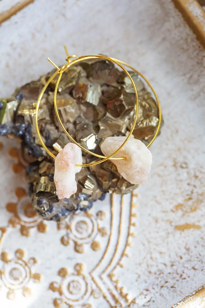 Náušnice sluneční kámen - Malý