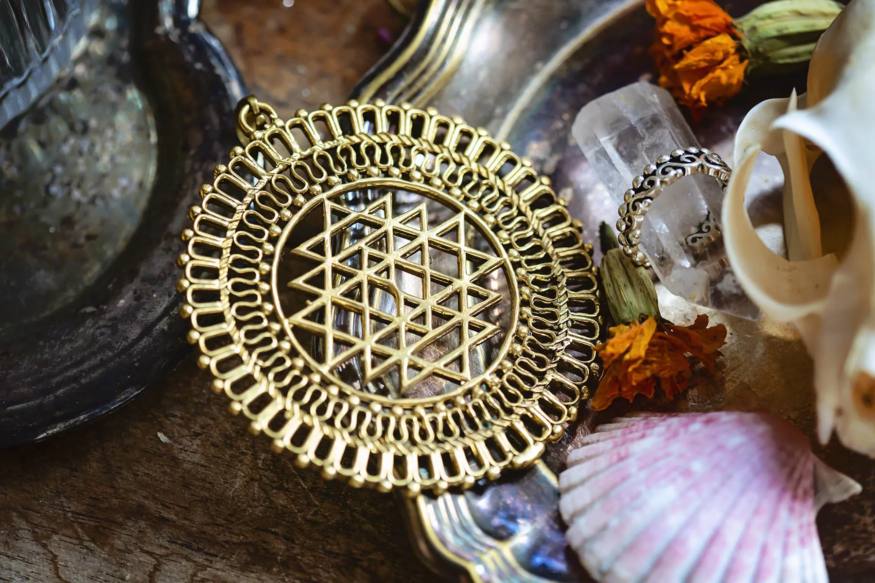 Přívěsek šrí jantra