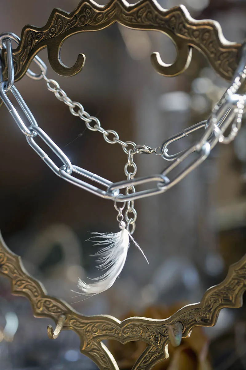 Peříčkový choker