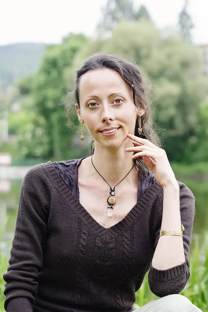 Náušnice s drahokamem - Tygří oko