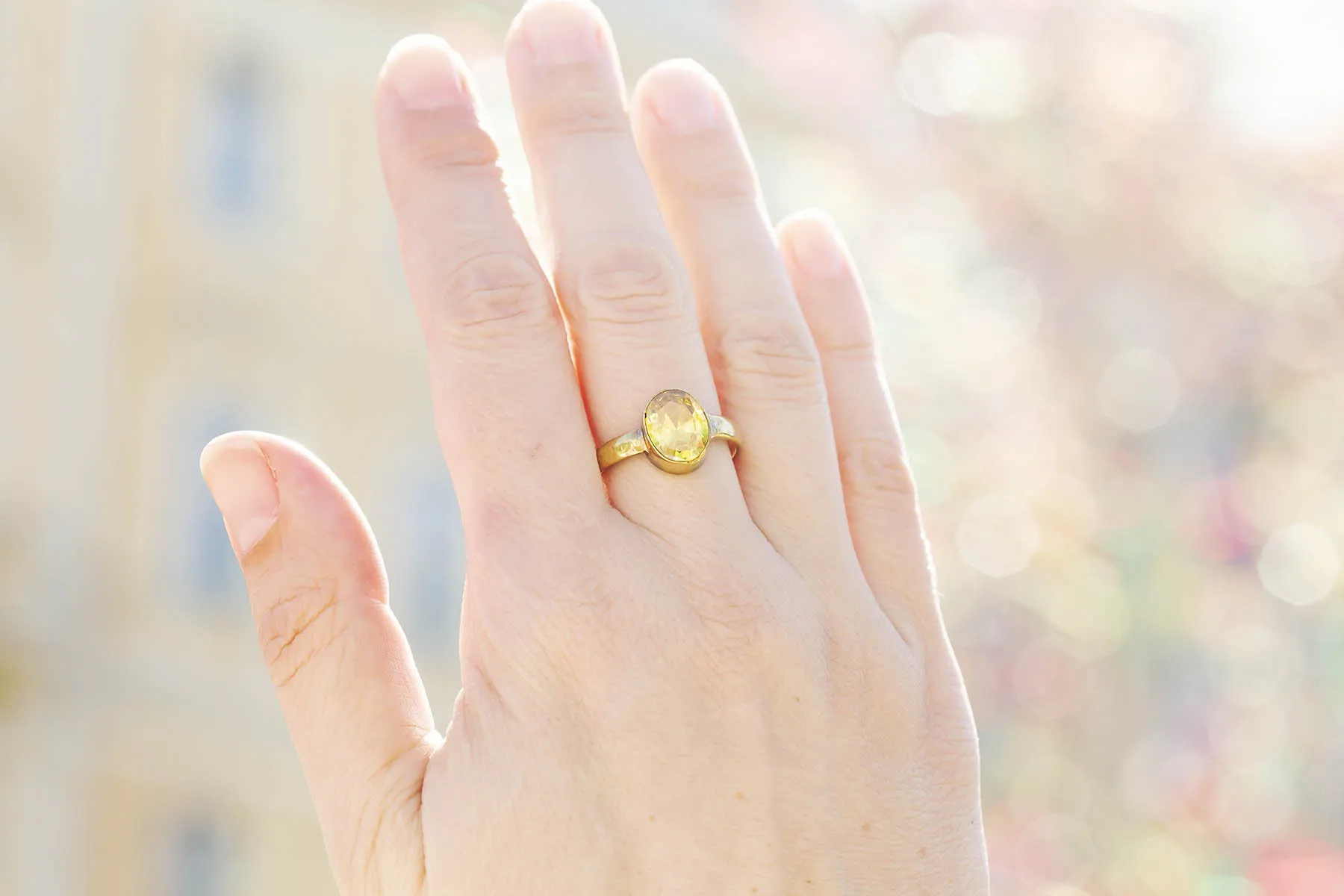 Prsten s topazem - 20mm