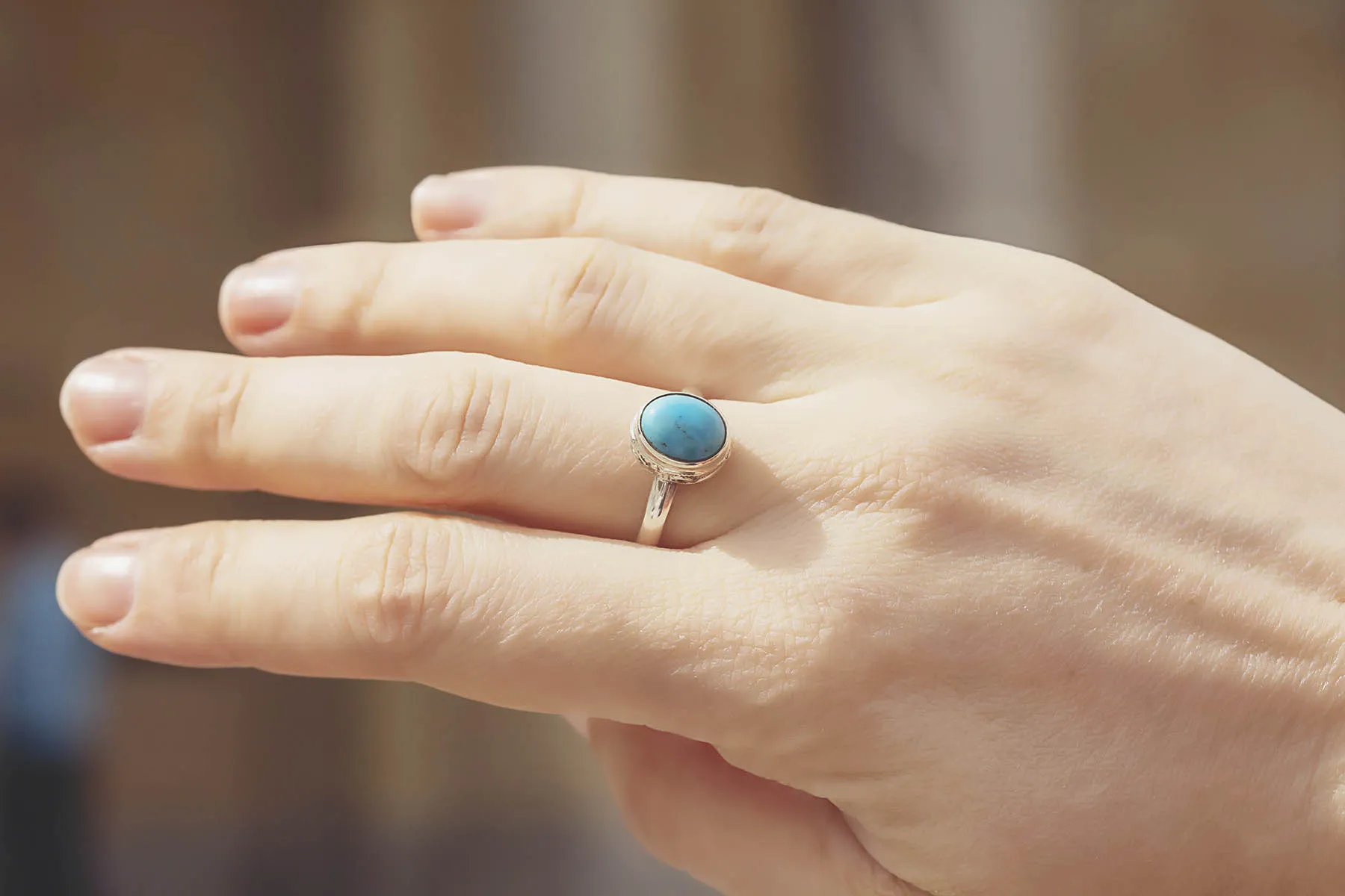 Prsten s tyrkysem - 19mm