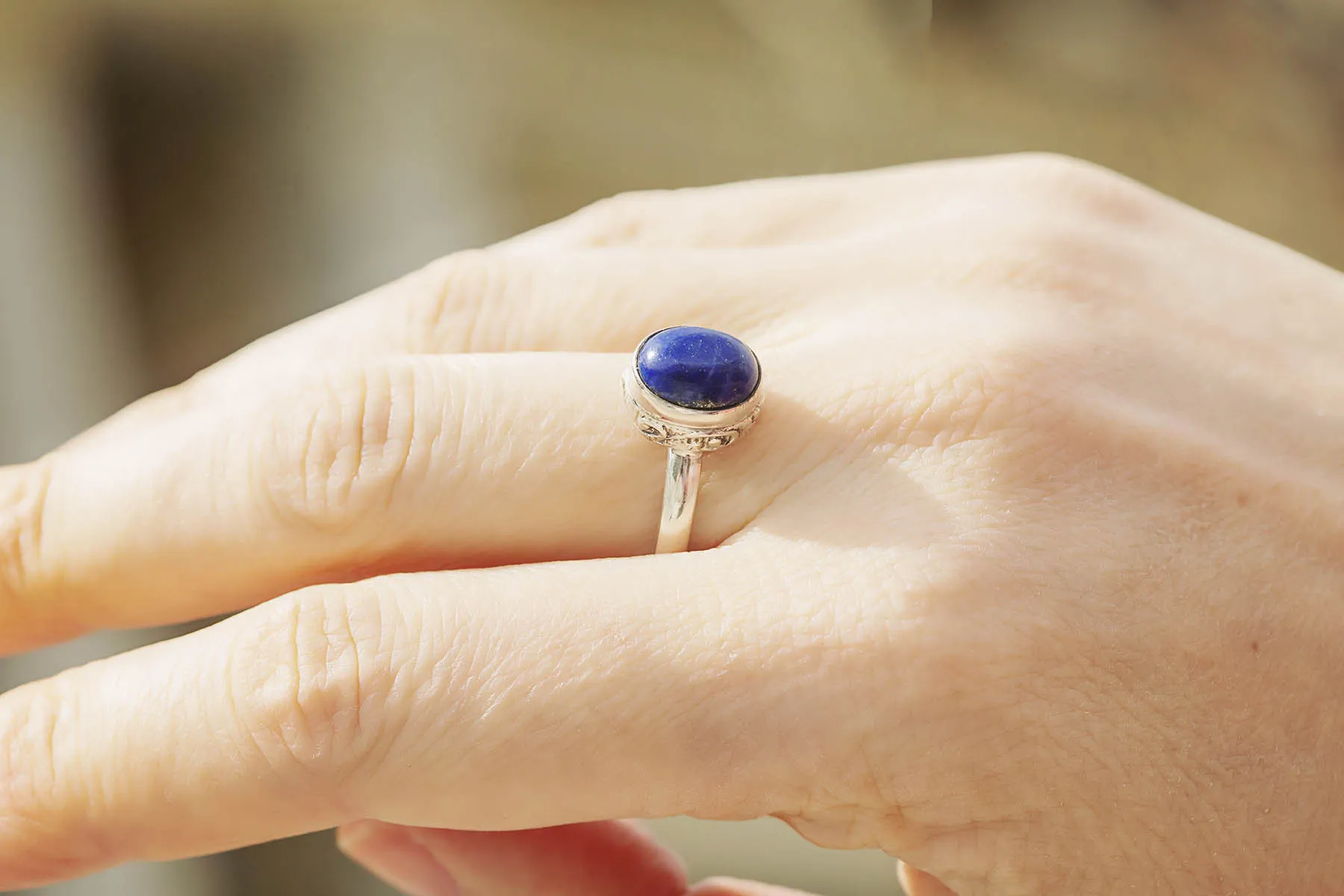 Prsten s lapisem lazuli - 20mm