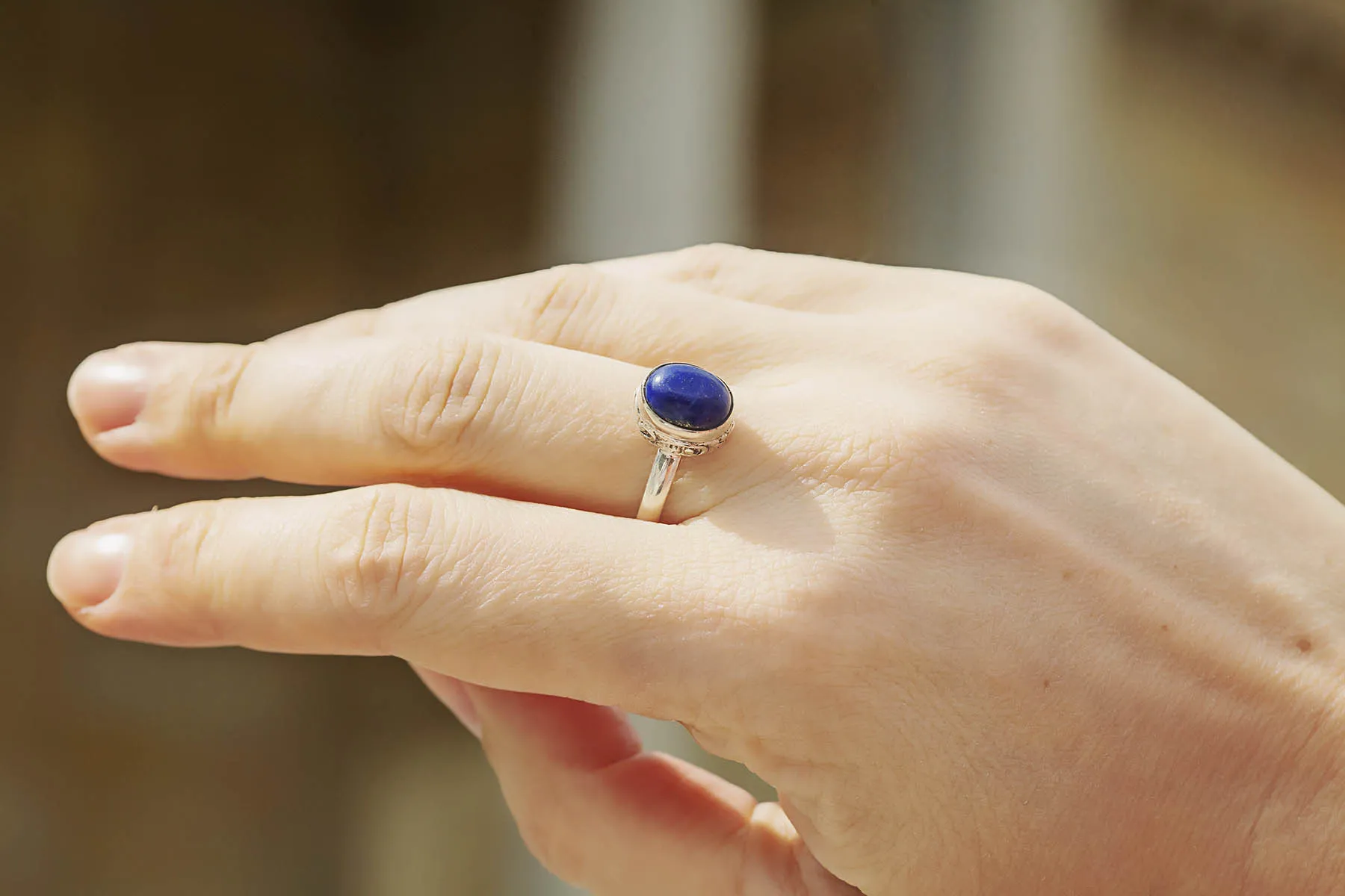 Prsten s lapisem lazuli - 20mm