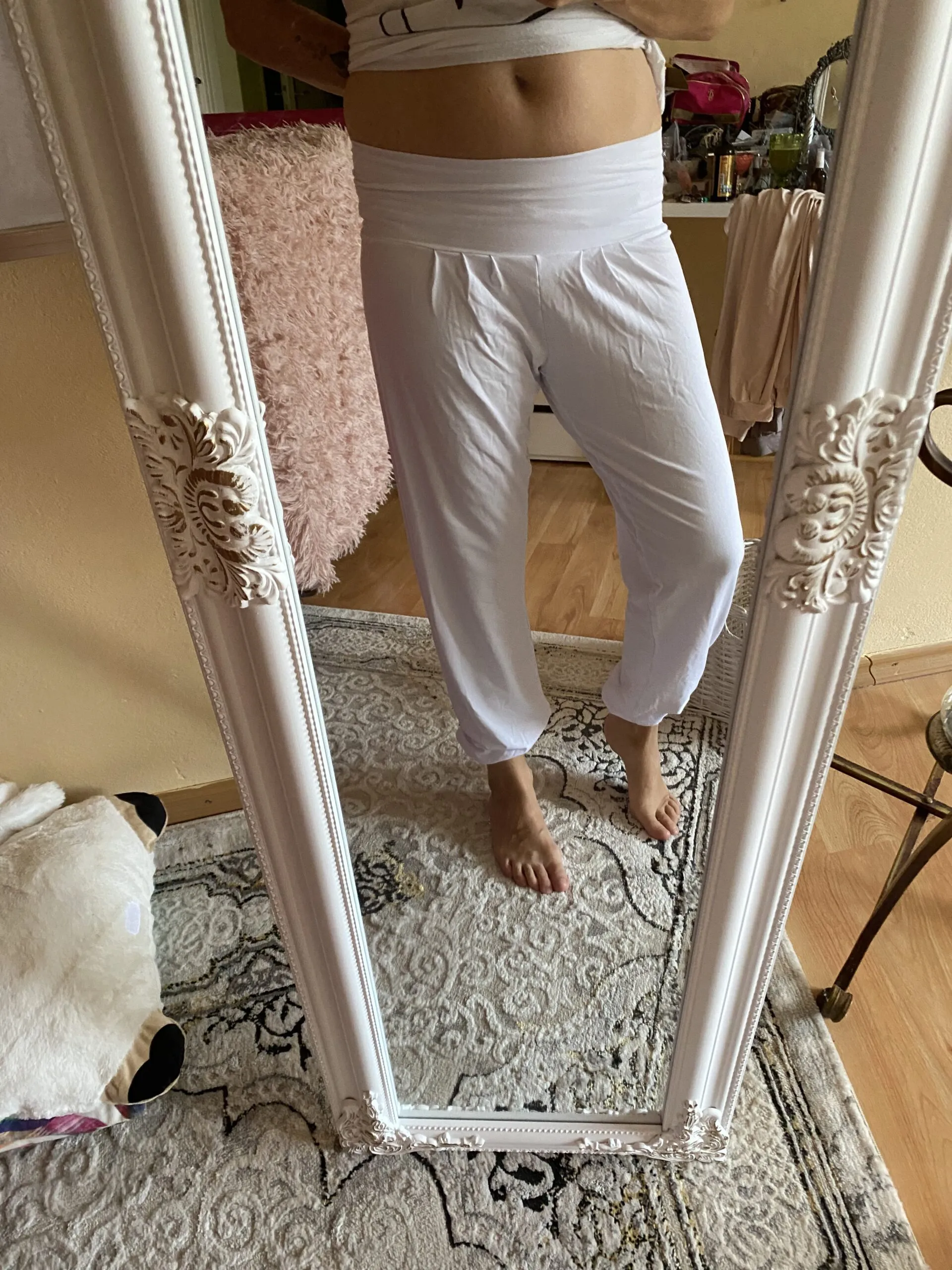 Kalhoty harémky - Nude / 40