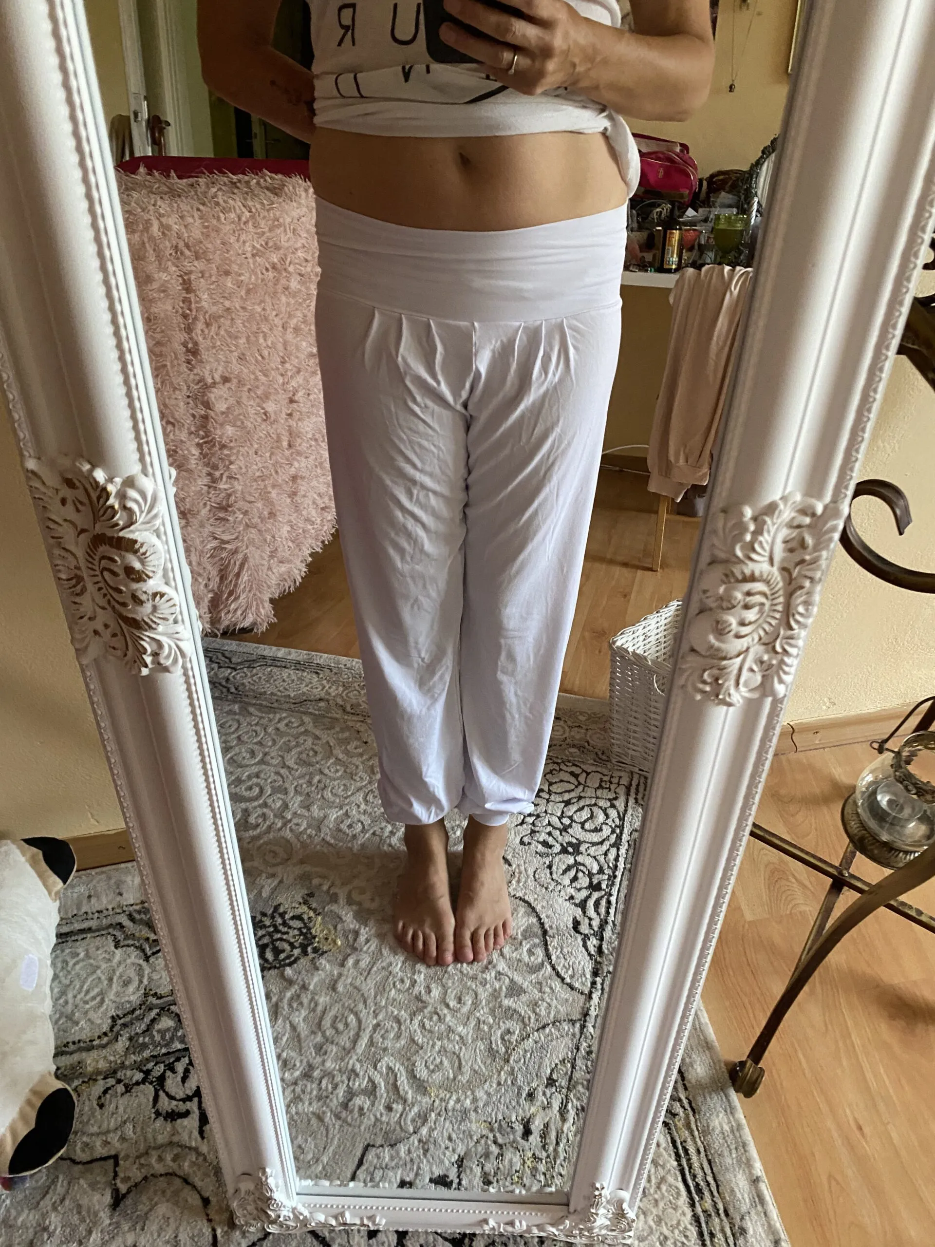 Kalhoty harémky - Nude / 40