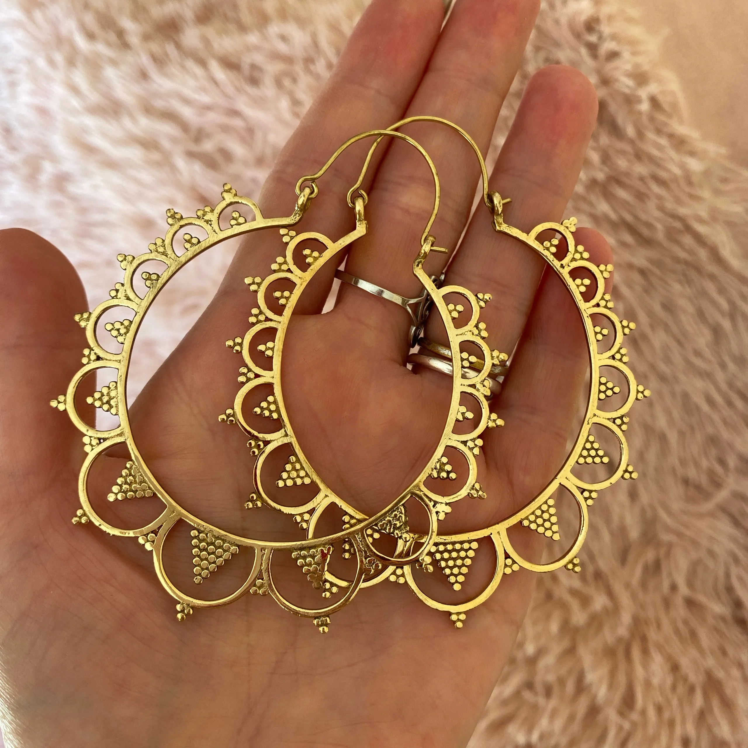 Náušnice orientální lotosy