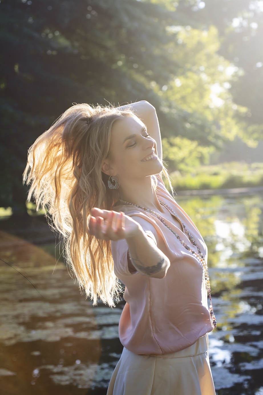 Náhrdelník Mála 108 s amazonity - Obrázek 2