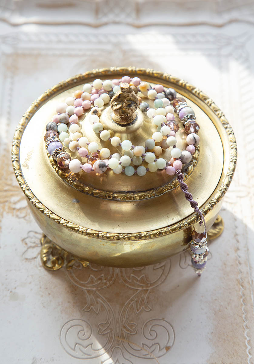 Náhrdelník Mála 108 s amazonity - Obrázek 6